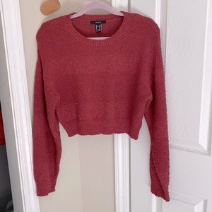Cropped Scoop Neck Sweater